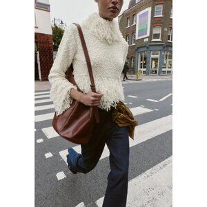 ZARA FRINGED KNIT JUMPER